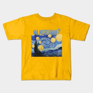 Passover Seder  Ma Nishtanah. פסח Kids T-Shirt